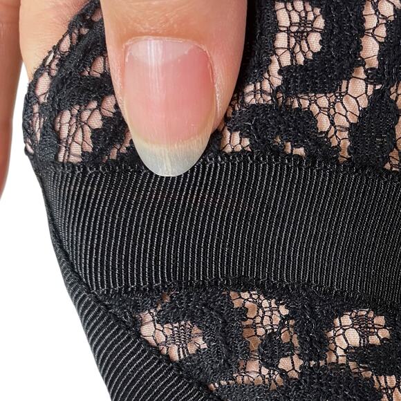 Erin Fetherston Black Pink Lace Overlay Cocktail Party Dress SZ 2 - Picture 10 of 10